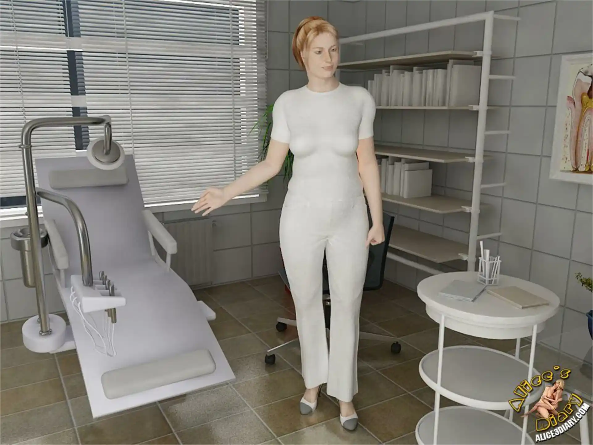 Alice’s Diary Chapter 14 Hot lesbian seduction in dentists office page 3