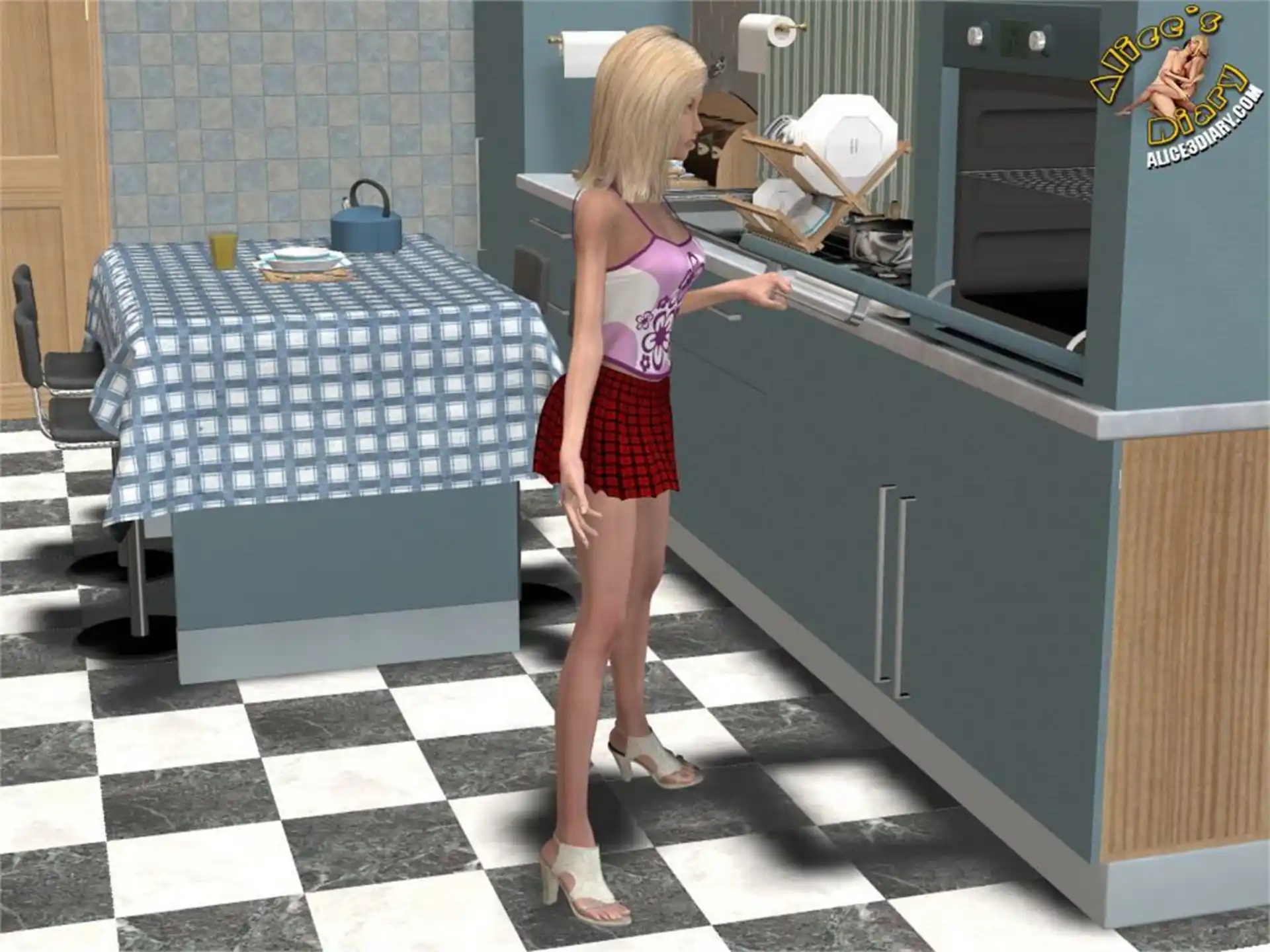 Alice’s Diary Chapter 13 Nothing but pizza sex page 5