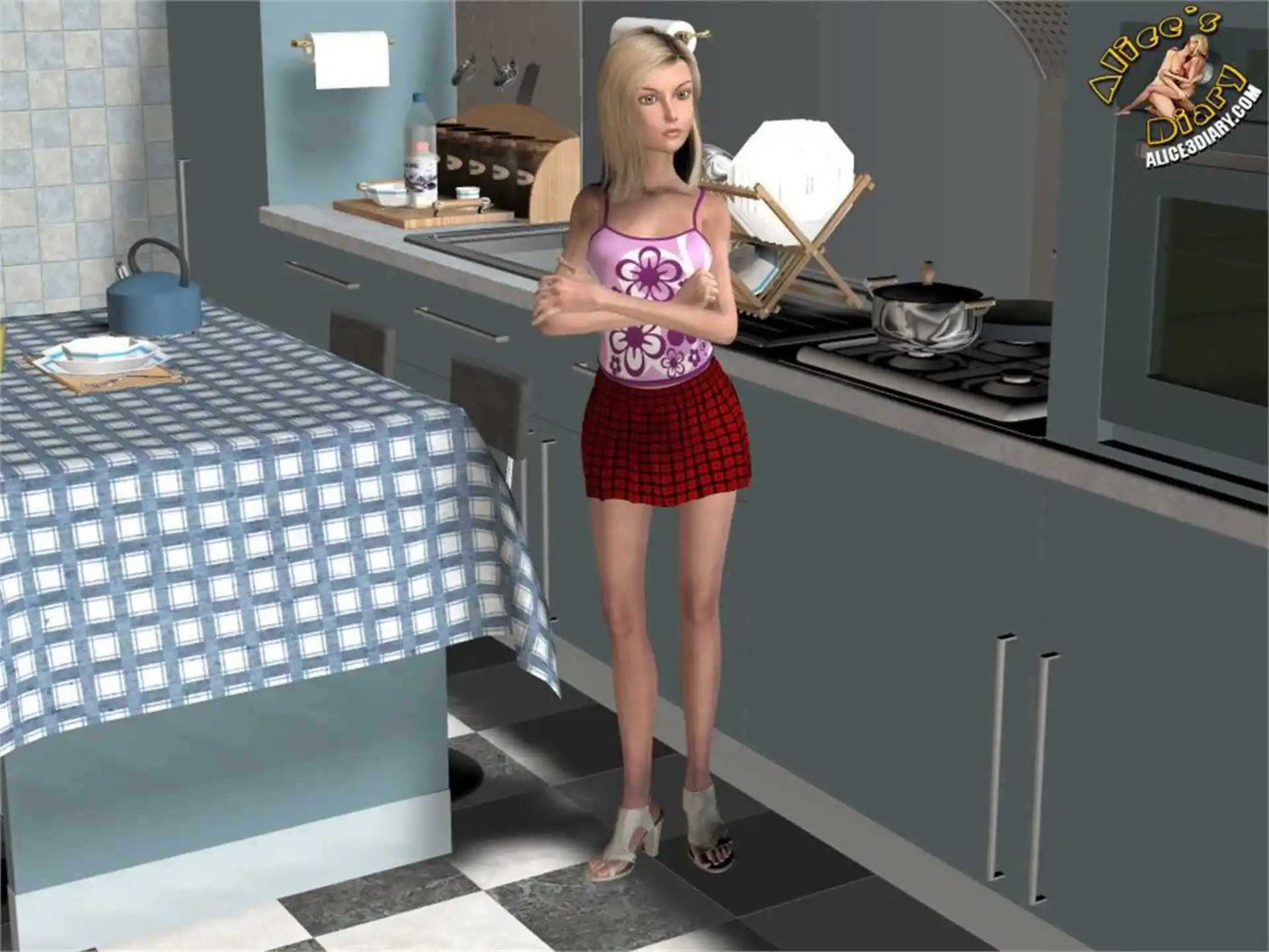 Alice’s Diary Chapter 13 Nothing but pizza sex page 7
