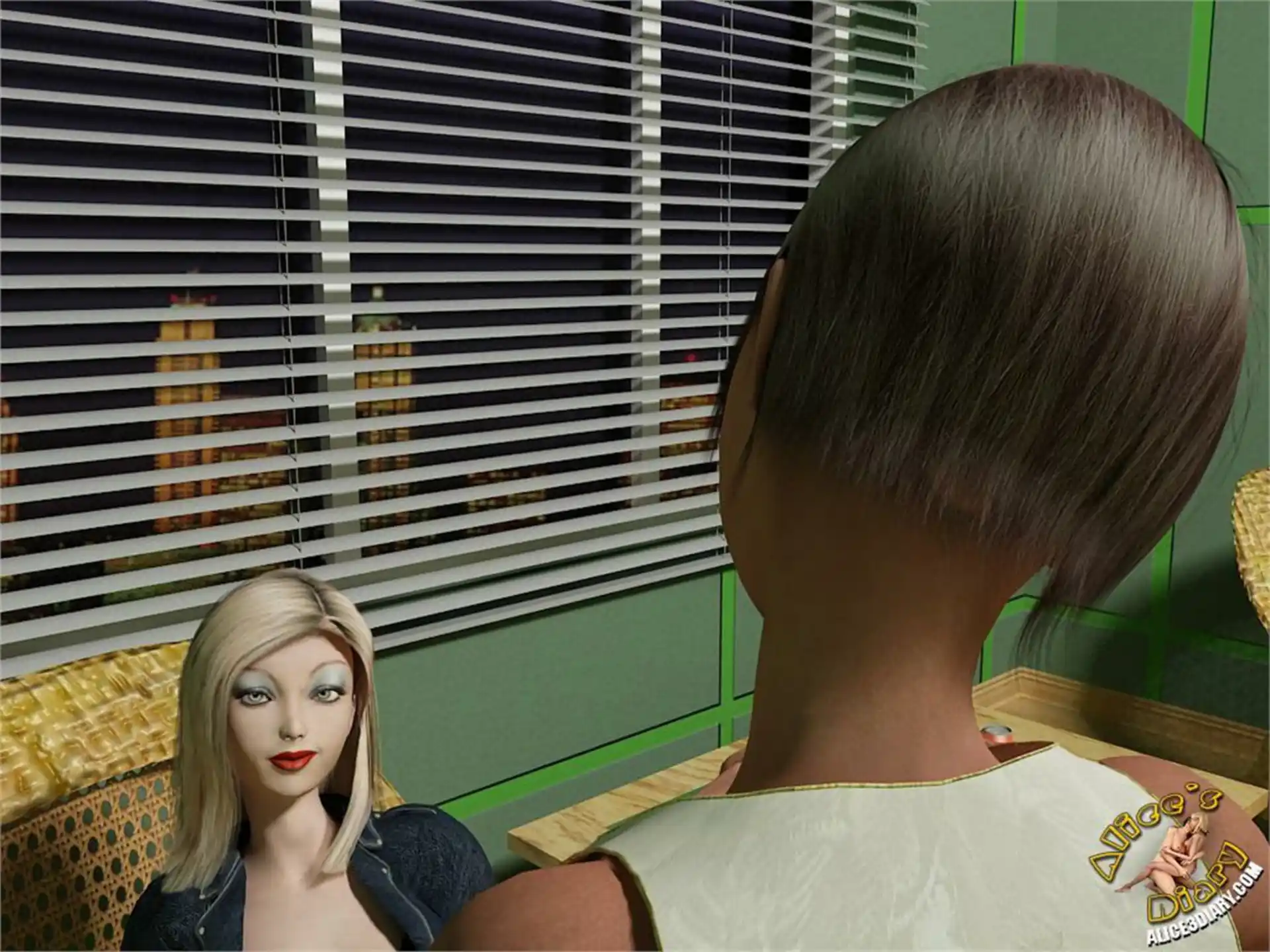 Alice’s Diary Chapter 25 Lesbian obsession in the billiard saloon page 15