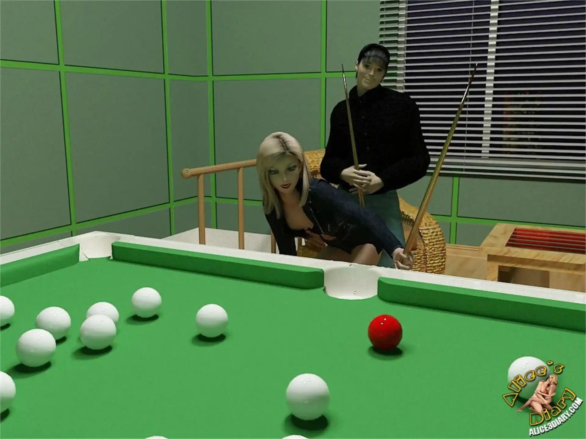 Alice’s Diary Chapter 25 Lesbian obsession in the billiard saloon page 3