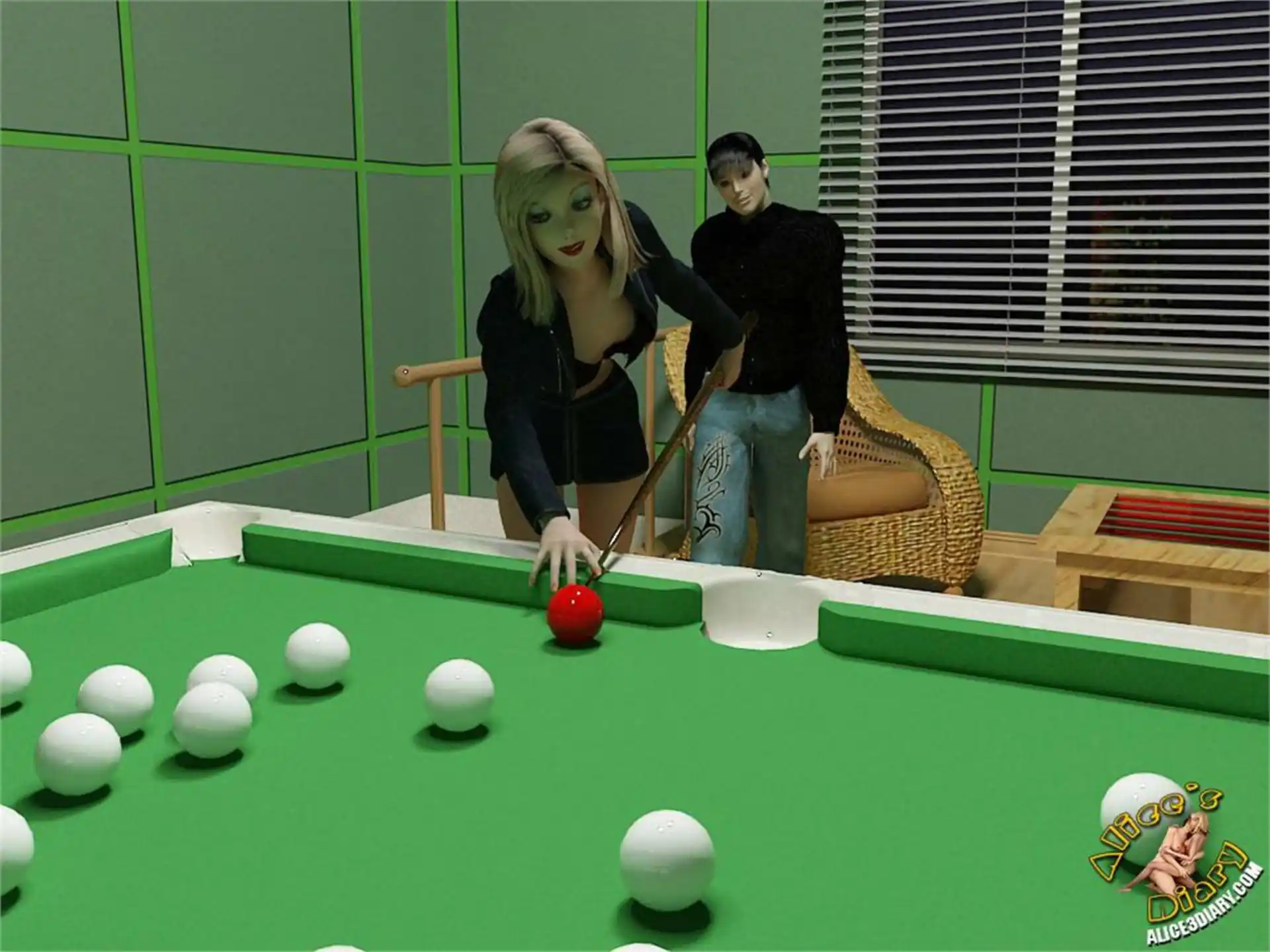 Alice’s Diary Chapter 25 Lesbian obsession in the billiard saloon page 5