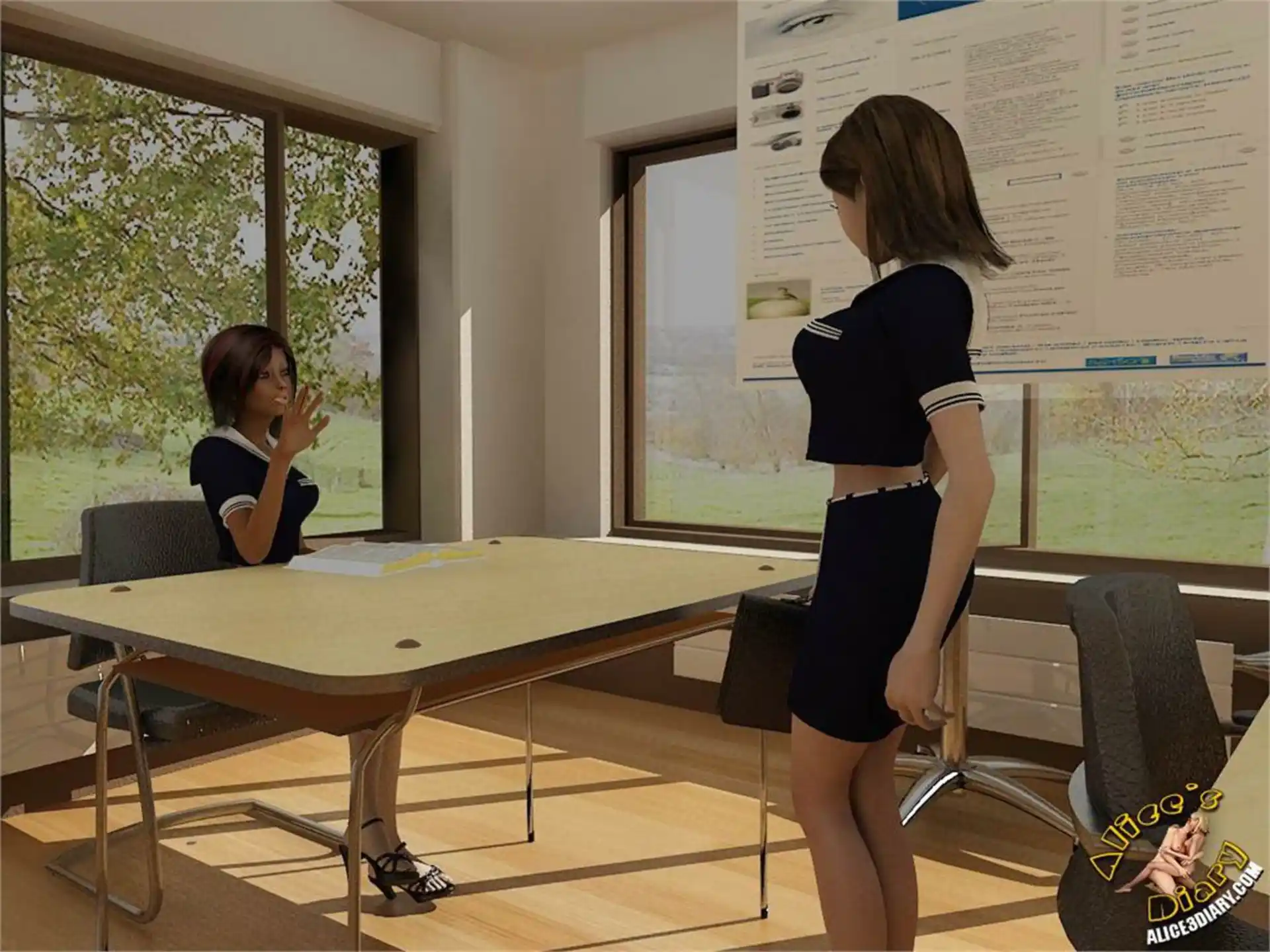 Alice’s Diary Chapter 24 How to pass an exam if your professor is a lezzie page 6