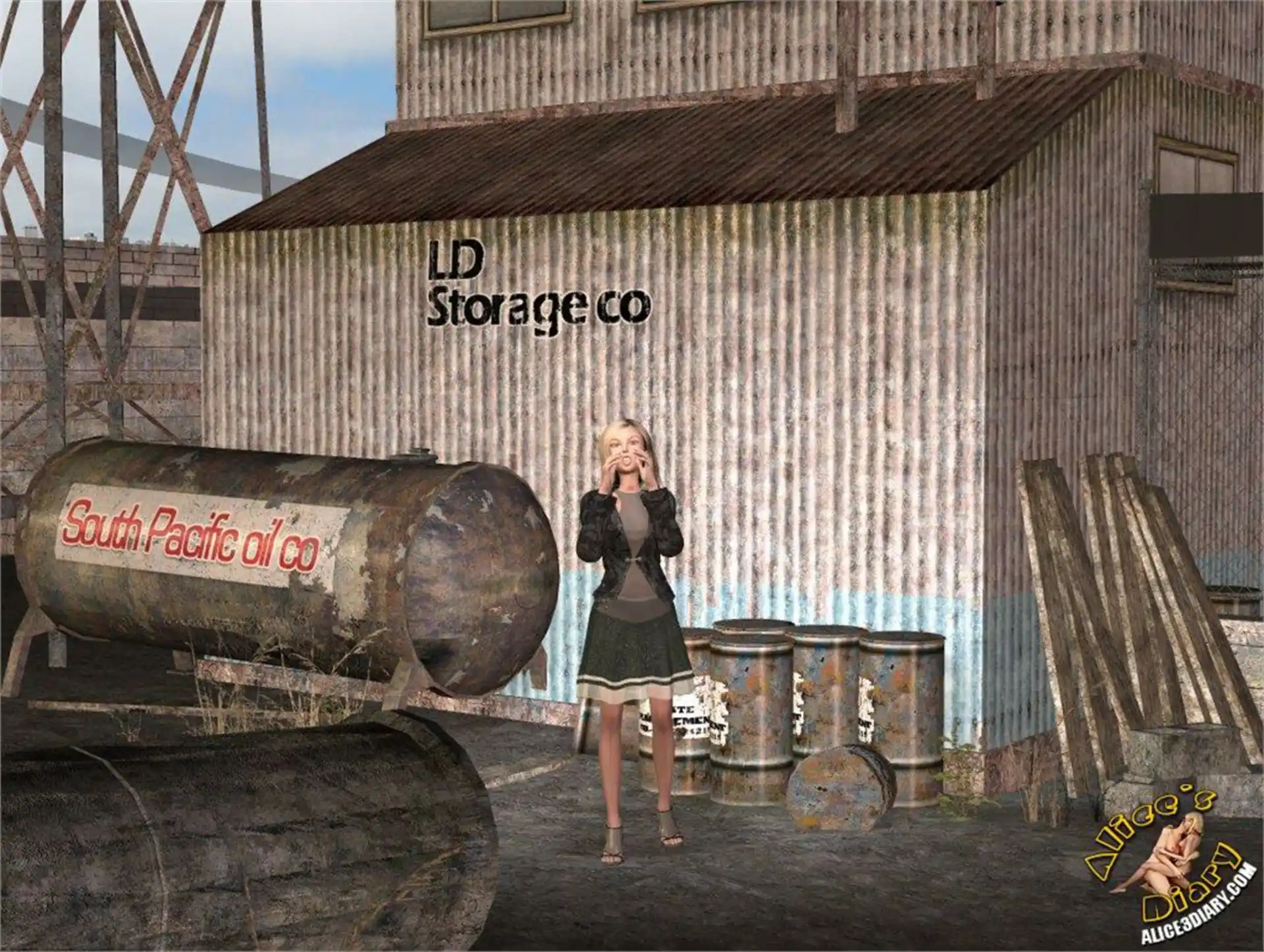 Alice’s Diary Chapter 47 Gang bang in the industrial interior page 10