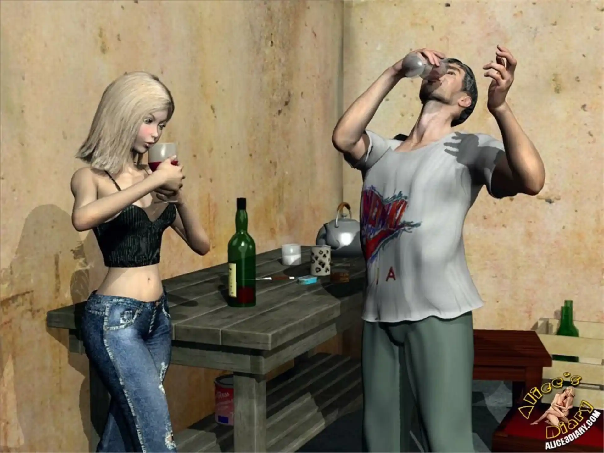 Alice’s Diary Chapter 02 Crazy fucking with hobos page 9