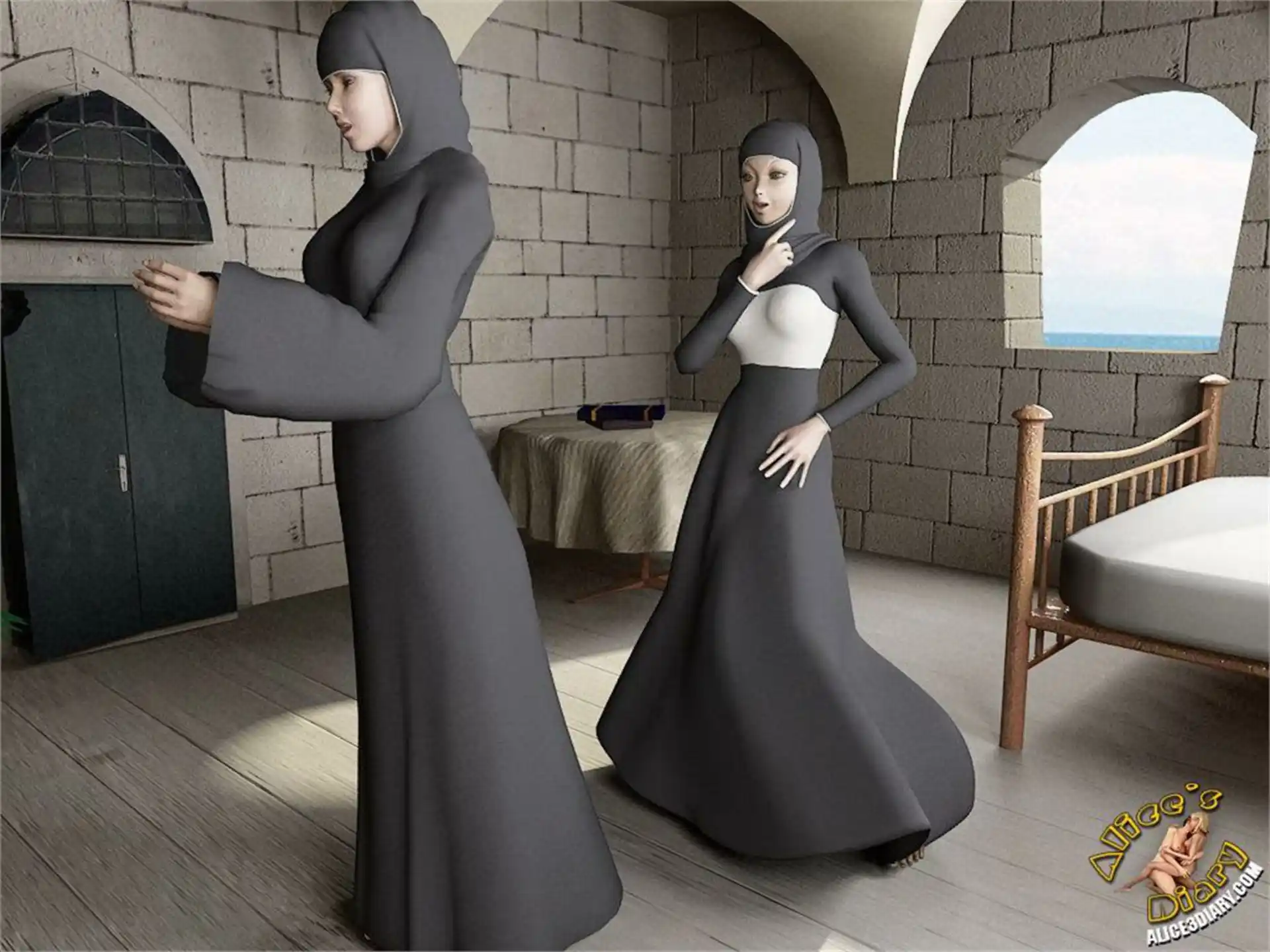 Alice’s Diary Chapter 68 Nunnery is for lesbian Love page 8
