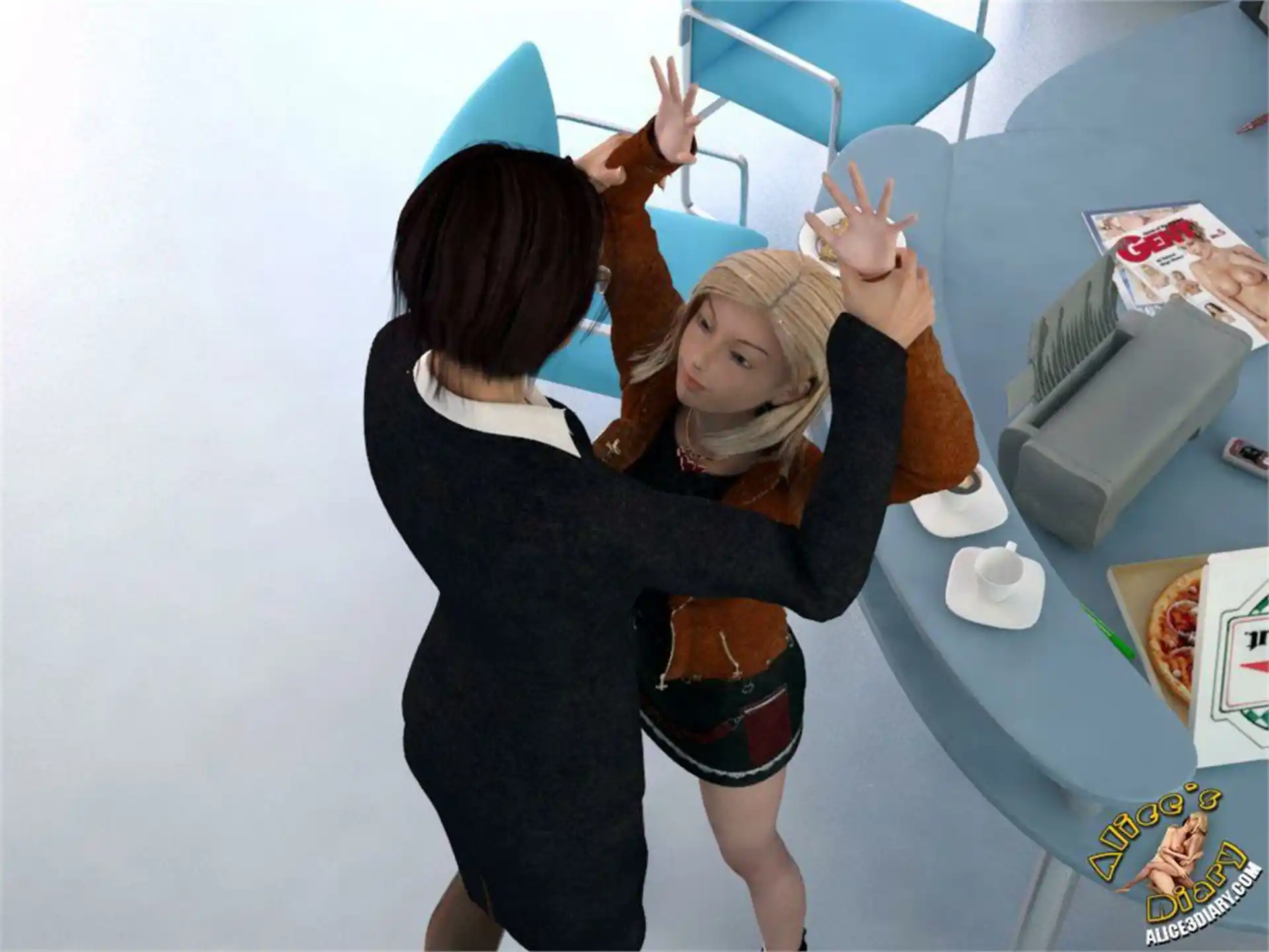 Alice’s Diary Chapter 11 How Alice played with Lady Boss in lesbian game page 10