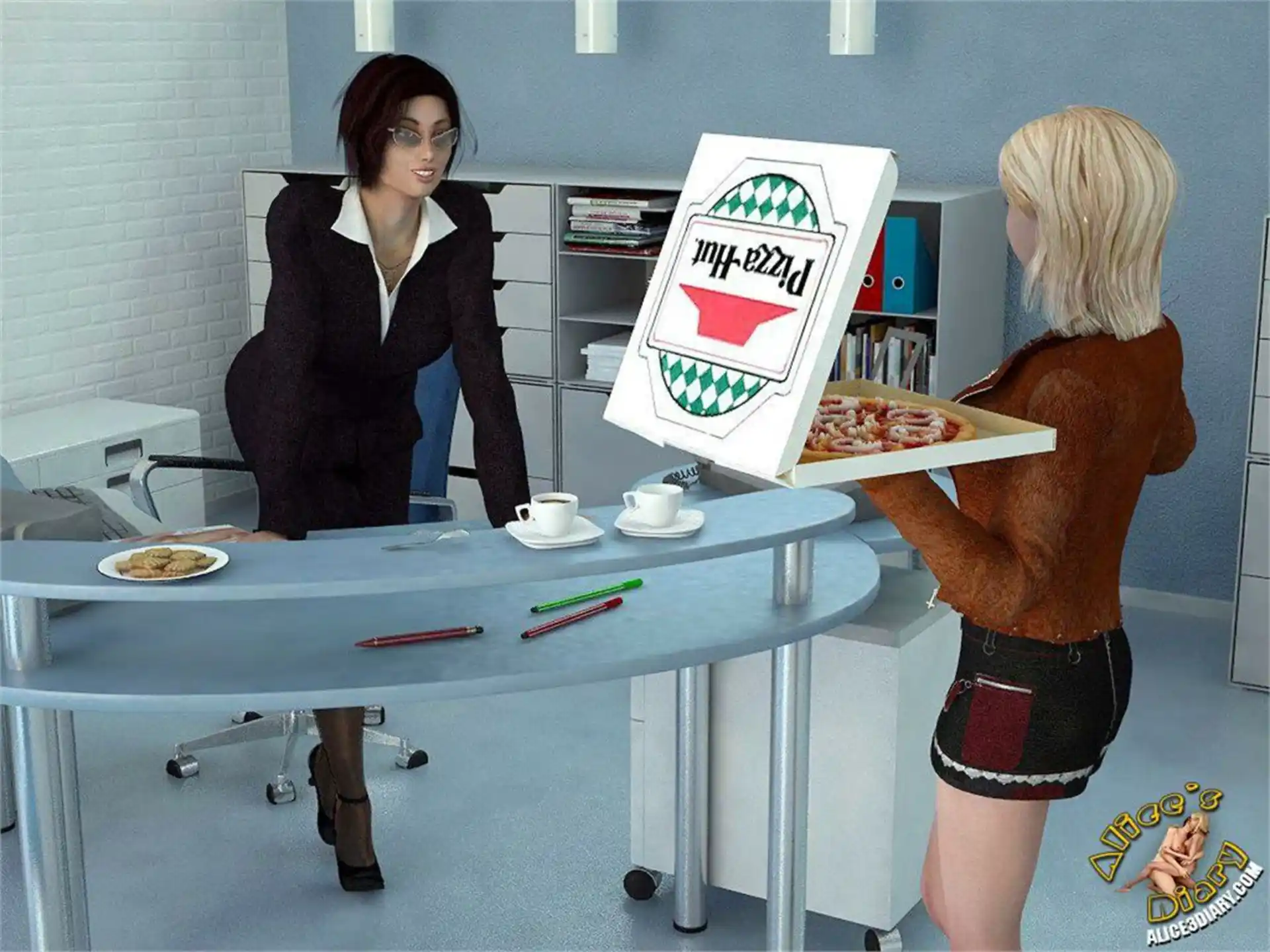 Alice’s Diary Chapter 11 How Alice played with Lady Boss in lesbian game page 3