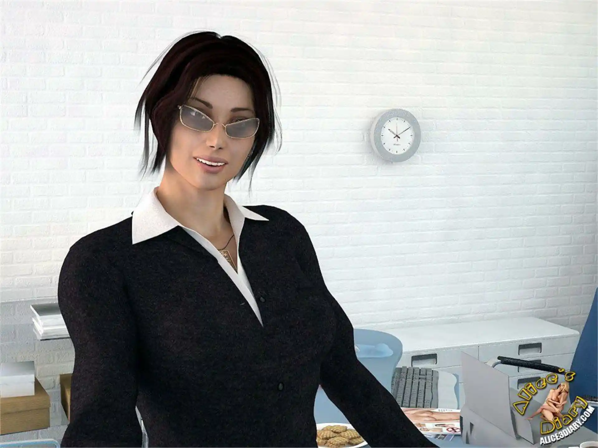 Alice’s Diary Chapter 11 How Alice played with Lady Boss in lesbian game page 4