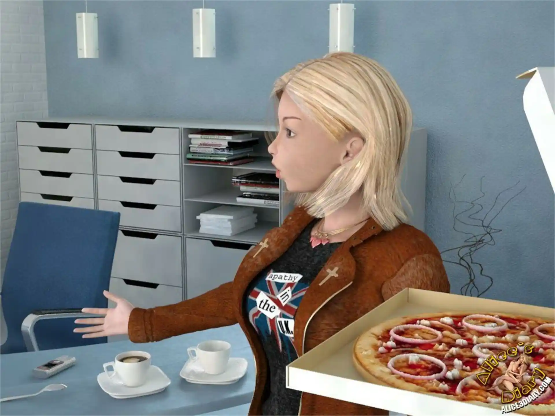 Alice’s Diary Chapter 11 How Alice played with Lady Boss in lesbian game page 5