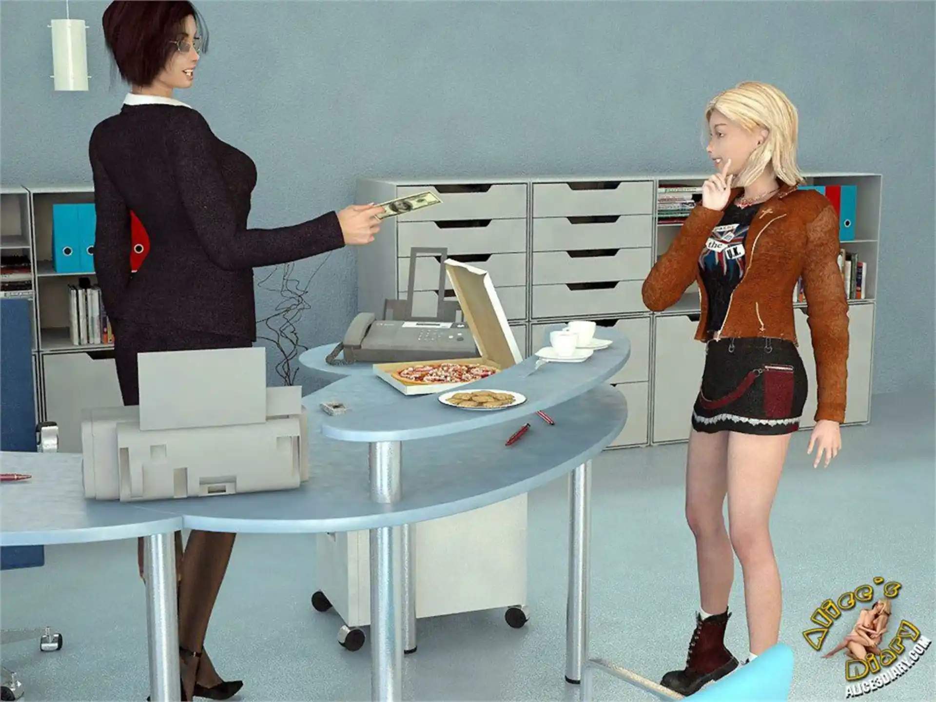 Alice’s Diary Chapter 11 How Alice played with Lady Boss in lesbian game page 6