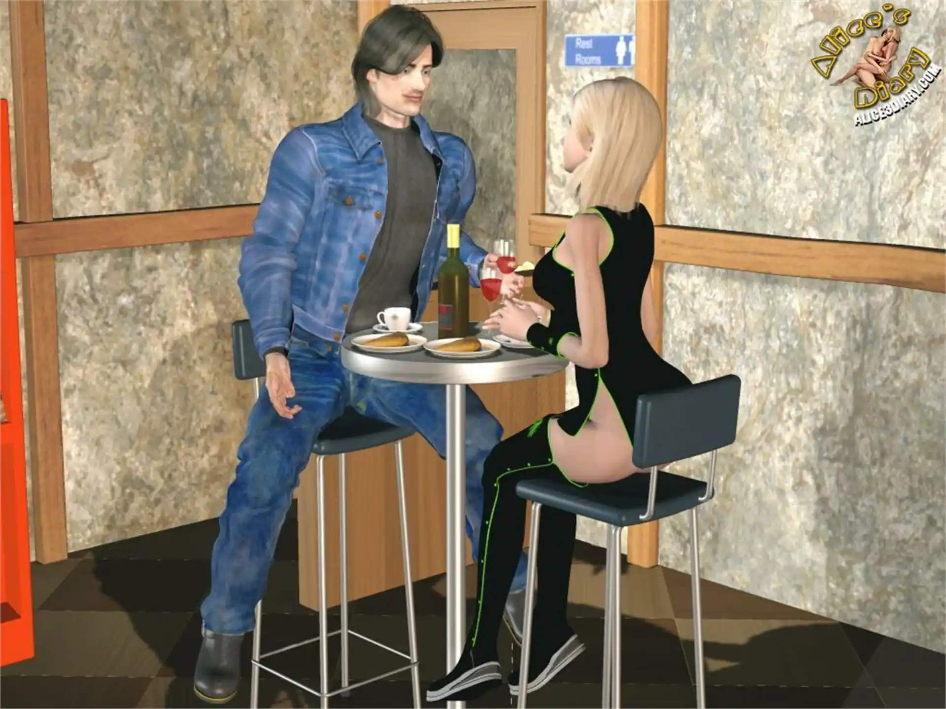Alice’s Diary Chapter 49 Fucked up in the bar page 15