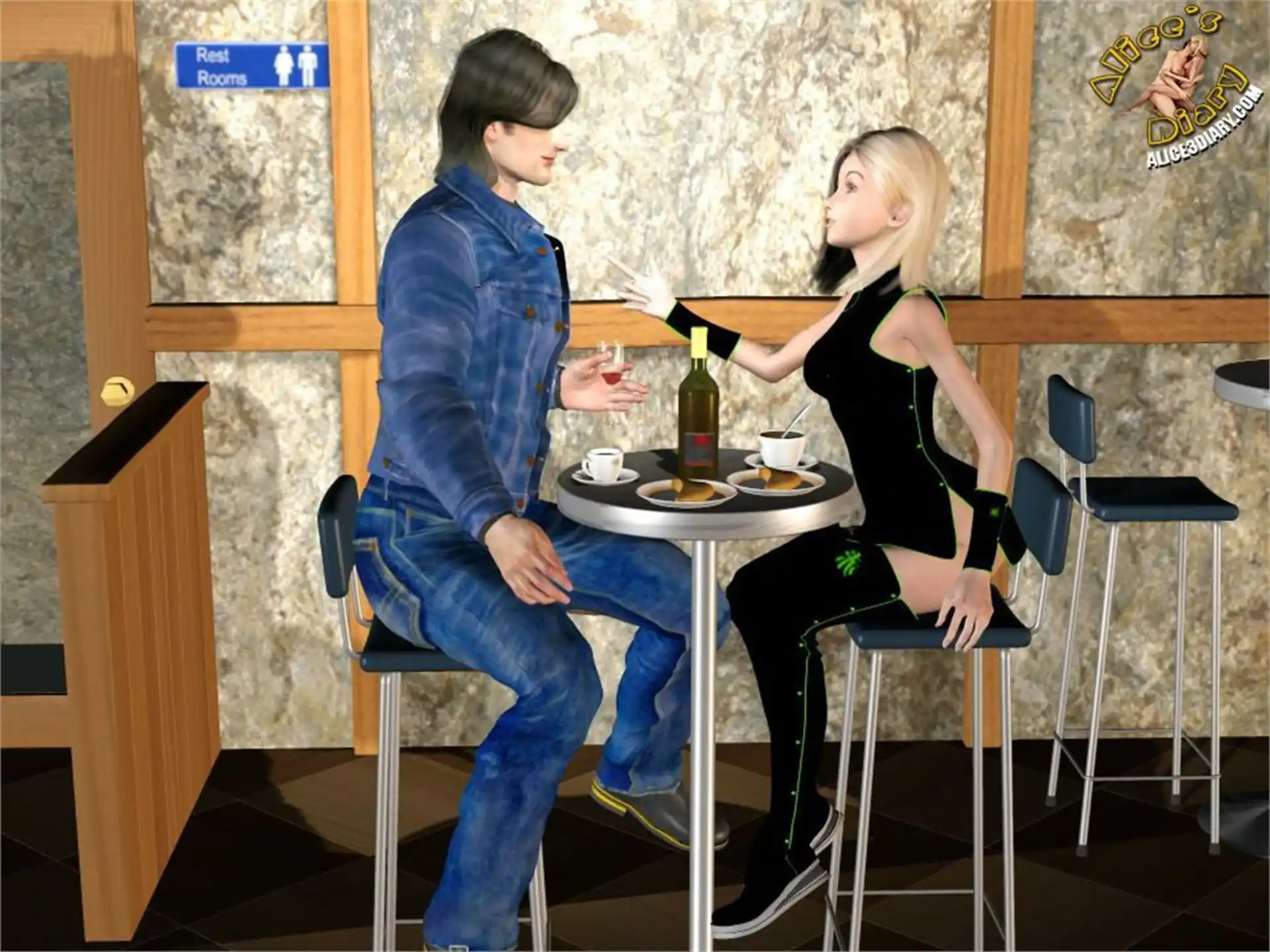 Alice’s Diary Chapter 49 Fucked up in the bar page 16