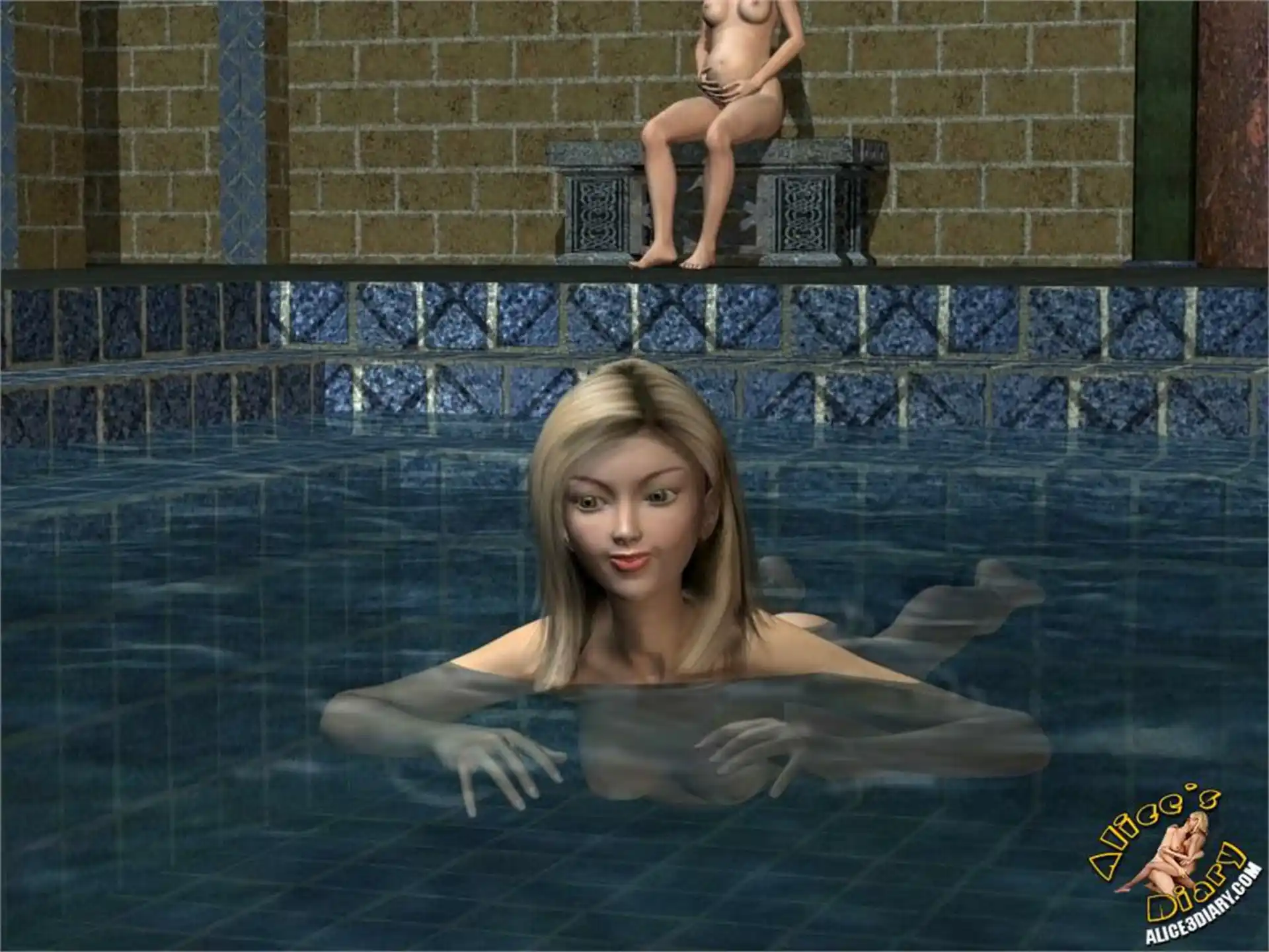 Alice’s Diary Chapter 10 Bathhouse The best place for lesbian orgy page 7