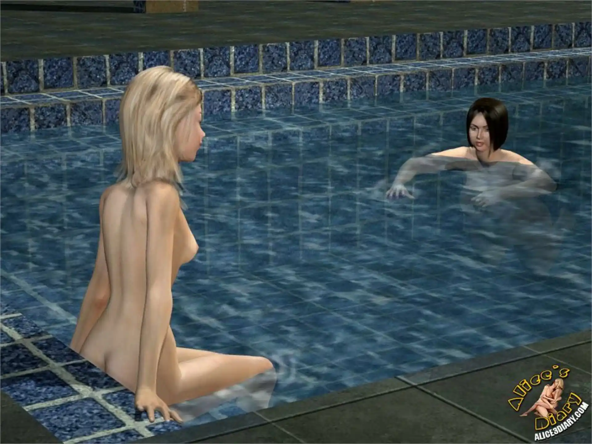 Alice’s Diary Chapter 10 Bathhouse The best place for lesbian orgy page 9