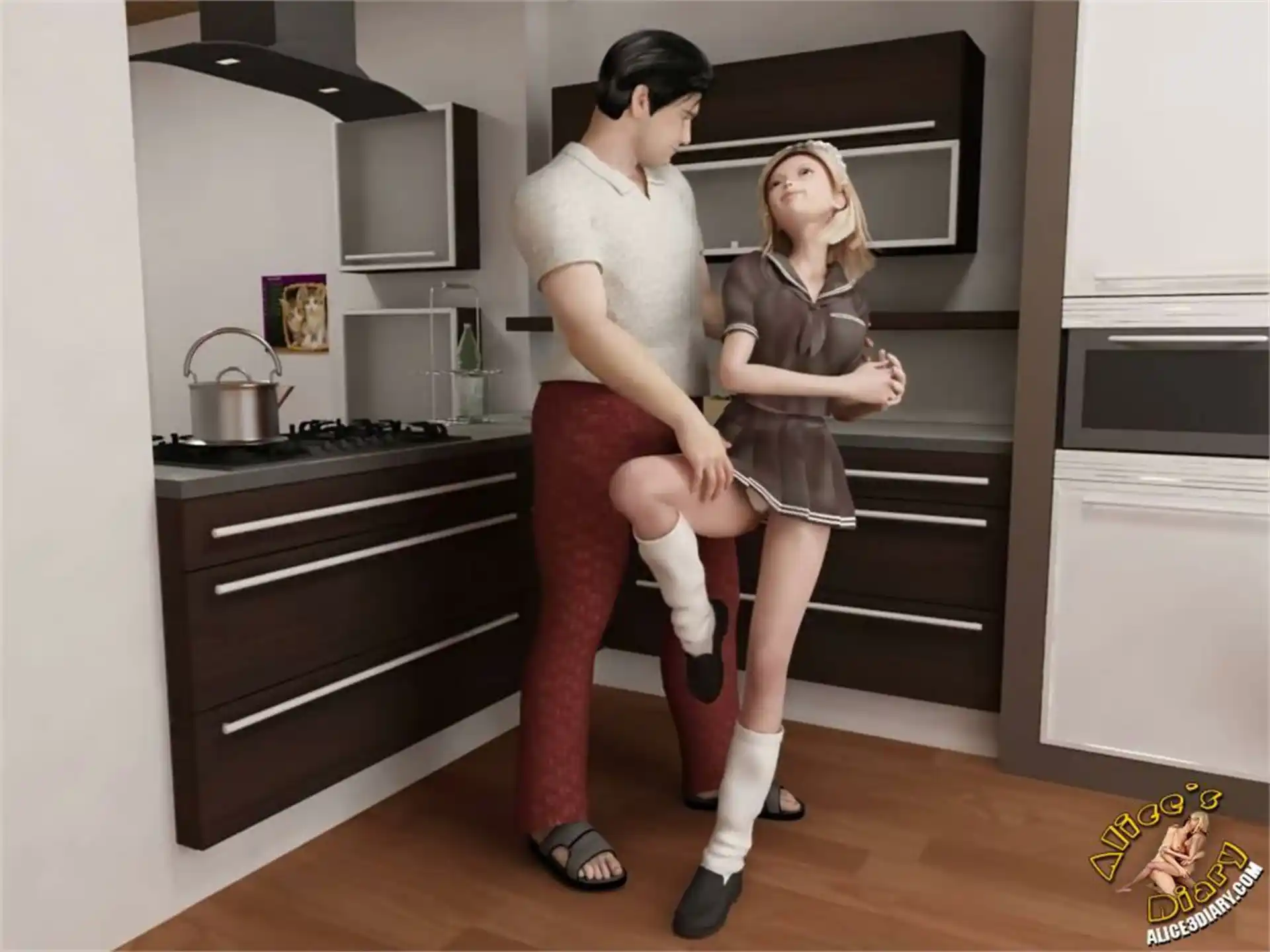 Alice’s Diary Chapter 06 Alice and her outofway action in the kitchen page 12