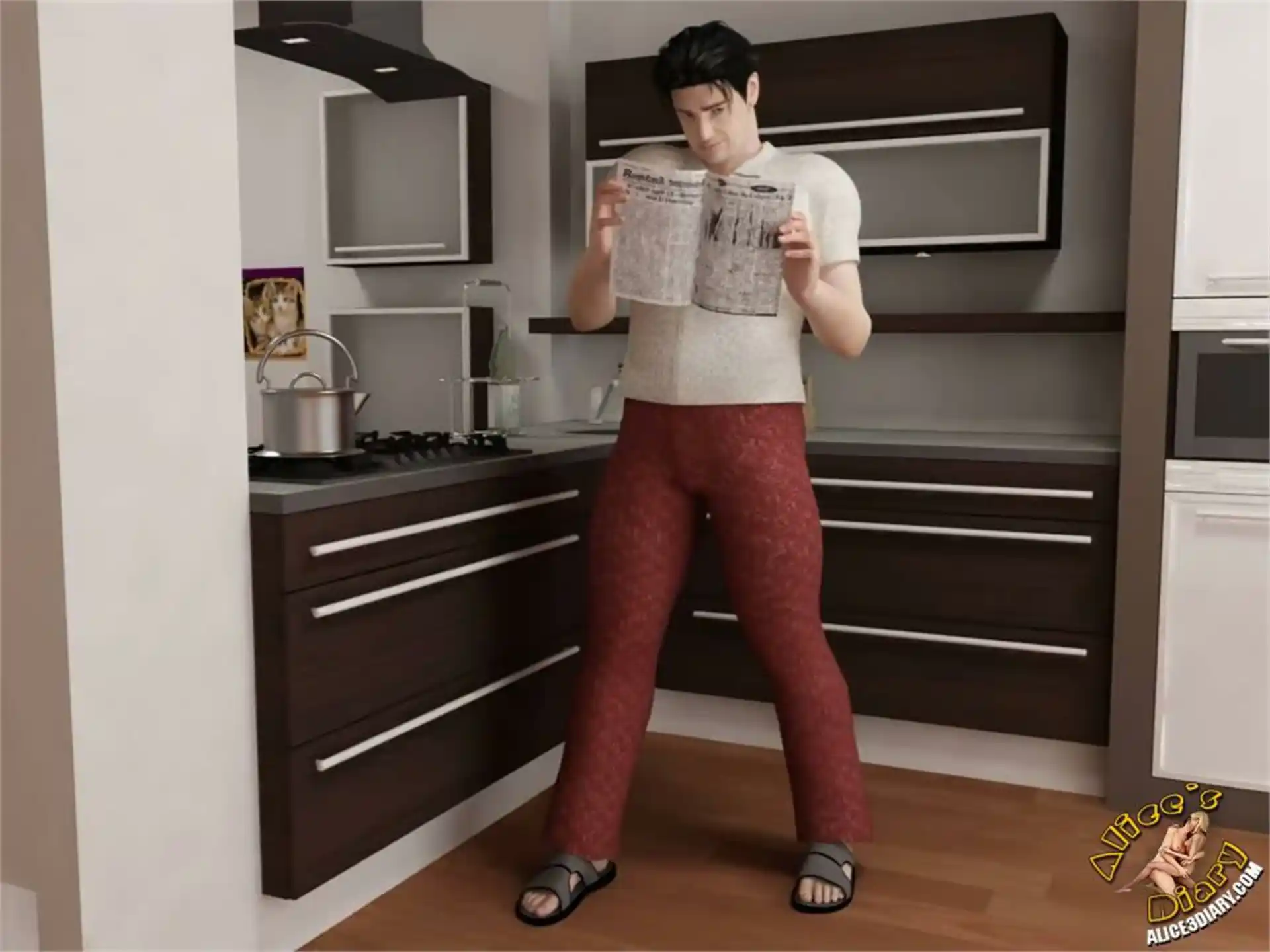 Alice’s Diary Chapter 06 Alice and her outofway action in the kitchen page 3