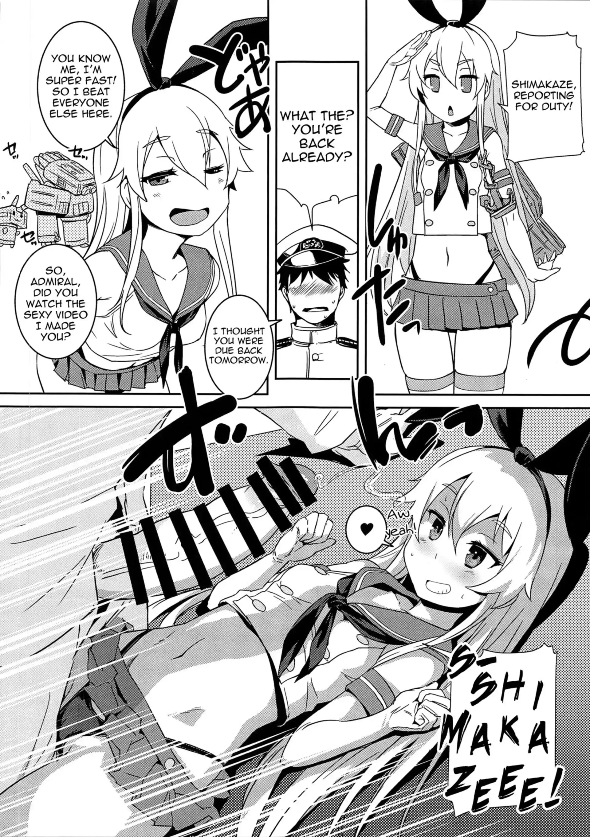 Shimakaze With Admiral’s Big… Shimakaze With Admiral's Big... - Chapter 2 (Kantai Collection -KanColle-) page 14