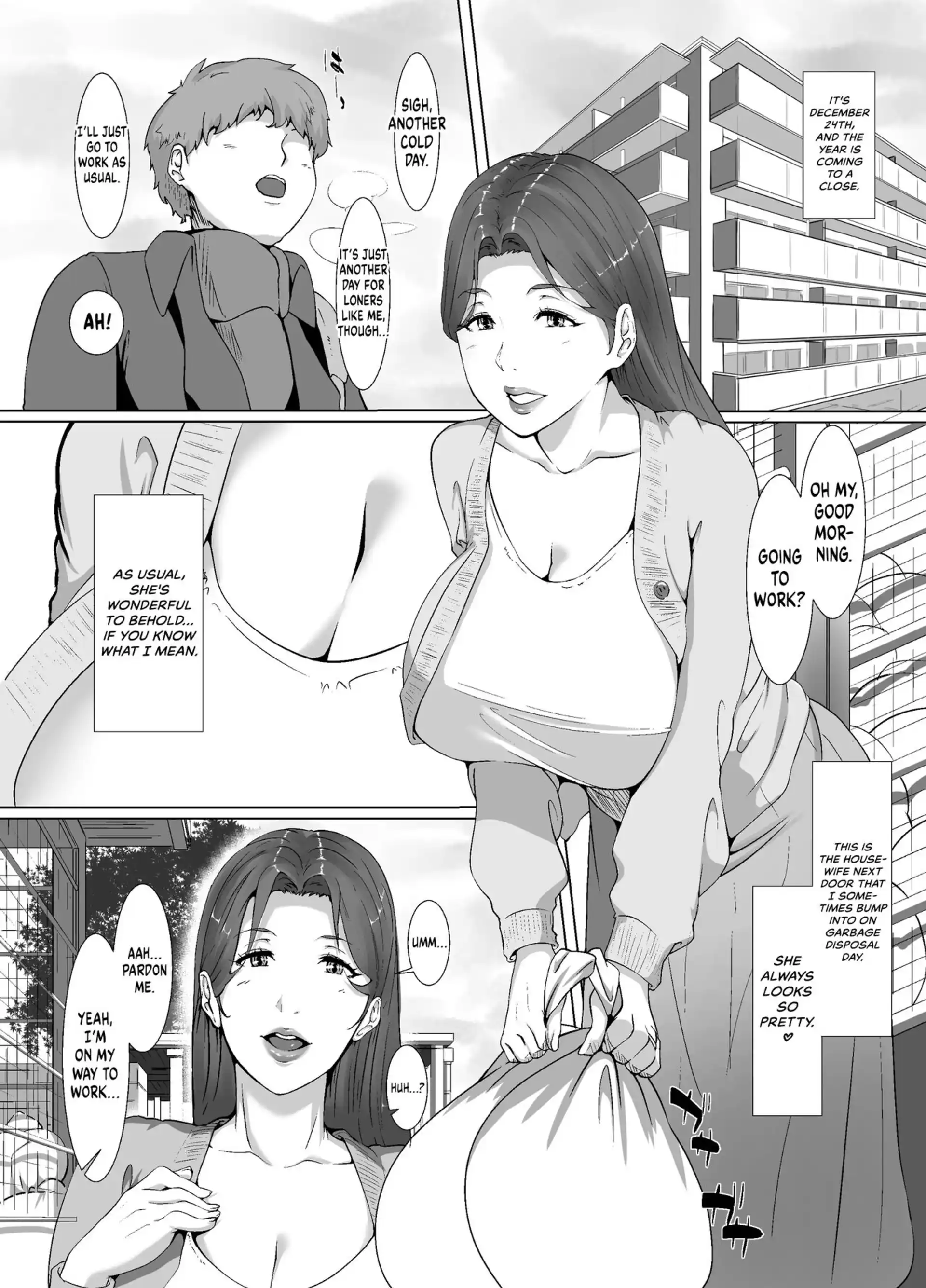 Spending Christmas Eve With the Housewife Next Door Spending Christmas Eve With the Housewife Next Door - Chapter 1 page 4