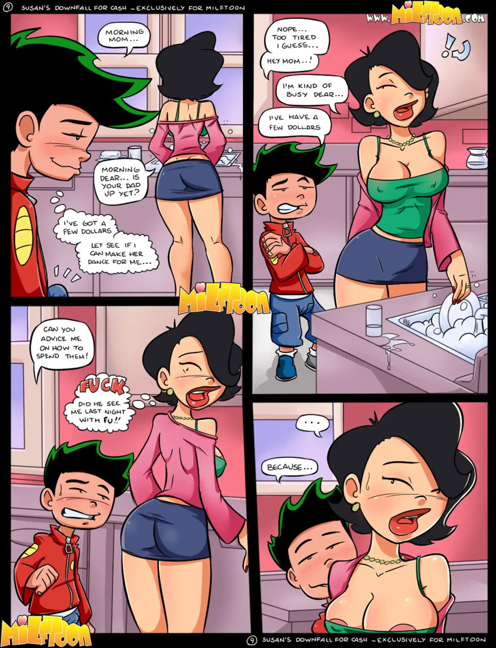 HOT Susan’s Downfall For Cash Susan's Downfall For Cash - Chapter 1 (American Dragon: Jake Long) page 9