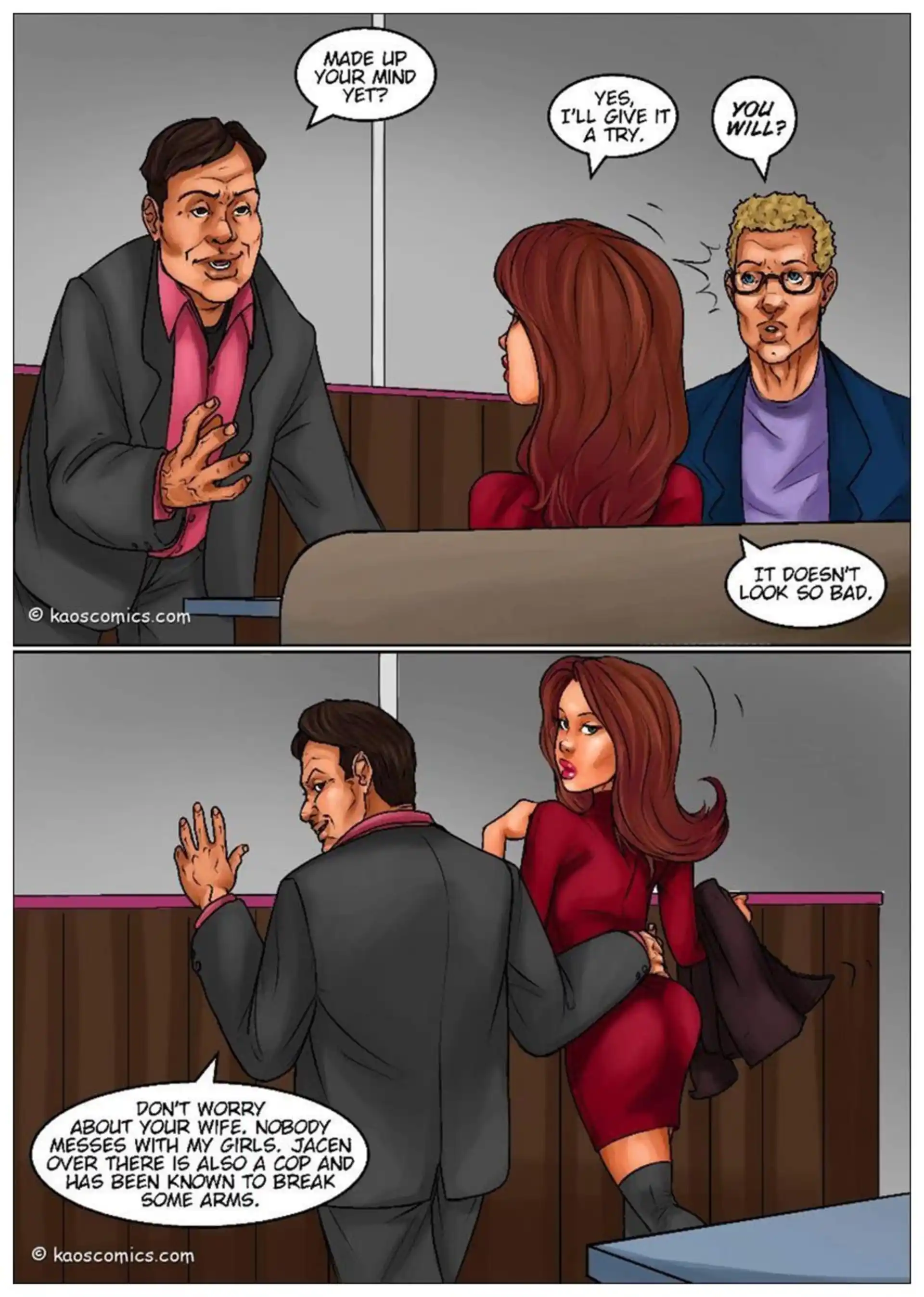 Recession Blues – Wife Forced To Strip Recession Blues - Wife Forced To Strip - Chapter 1 page 6