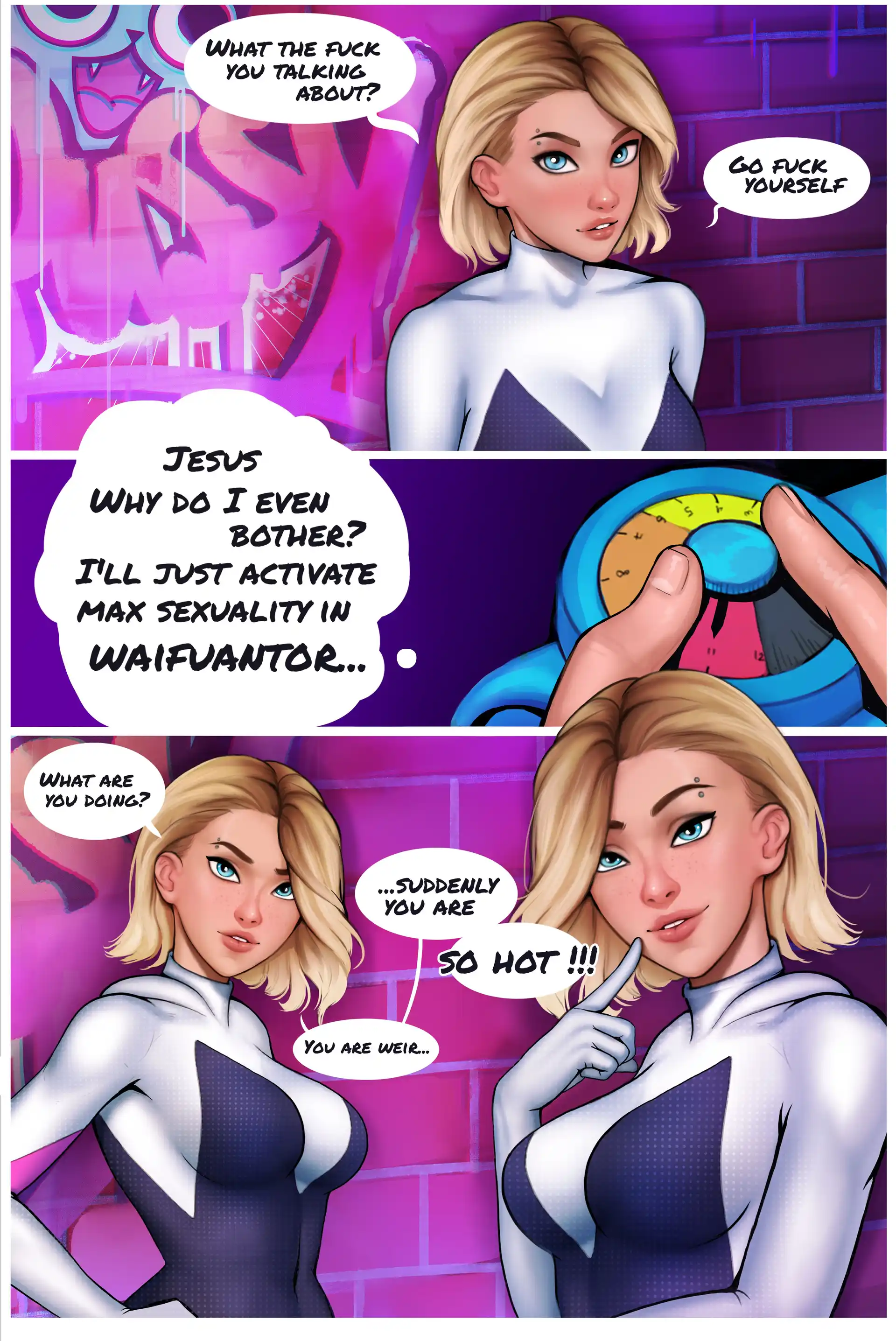 Waifunator 3 . Waifunator - Shemale - Chapter 1 (Spider-Man) page 6