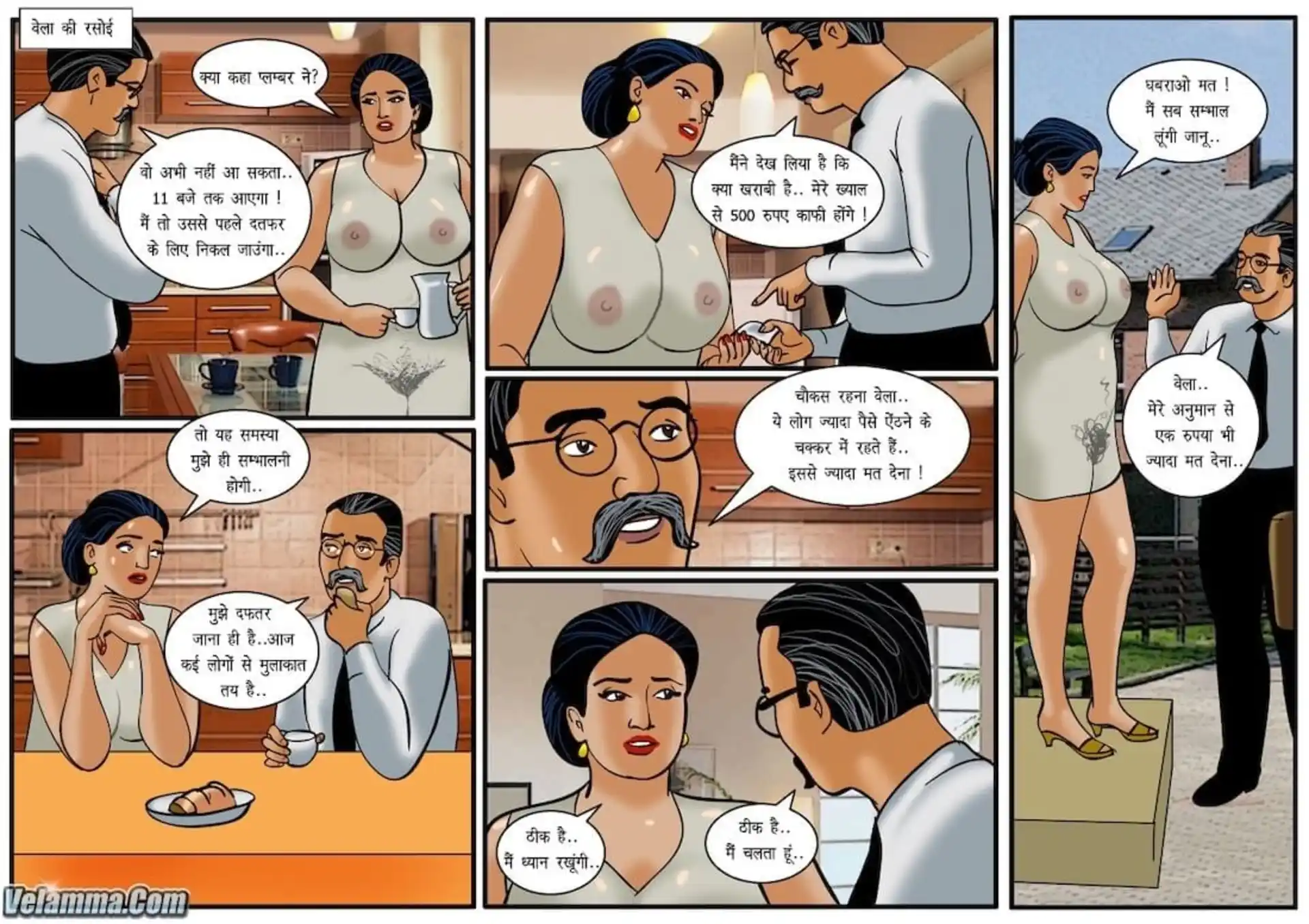 HOT Velamma 5 . Velamma - Hindi - Chapter 31 - प्लंबिंग प्रॉब्लम page 3