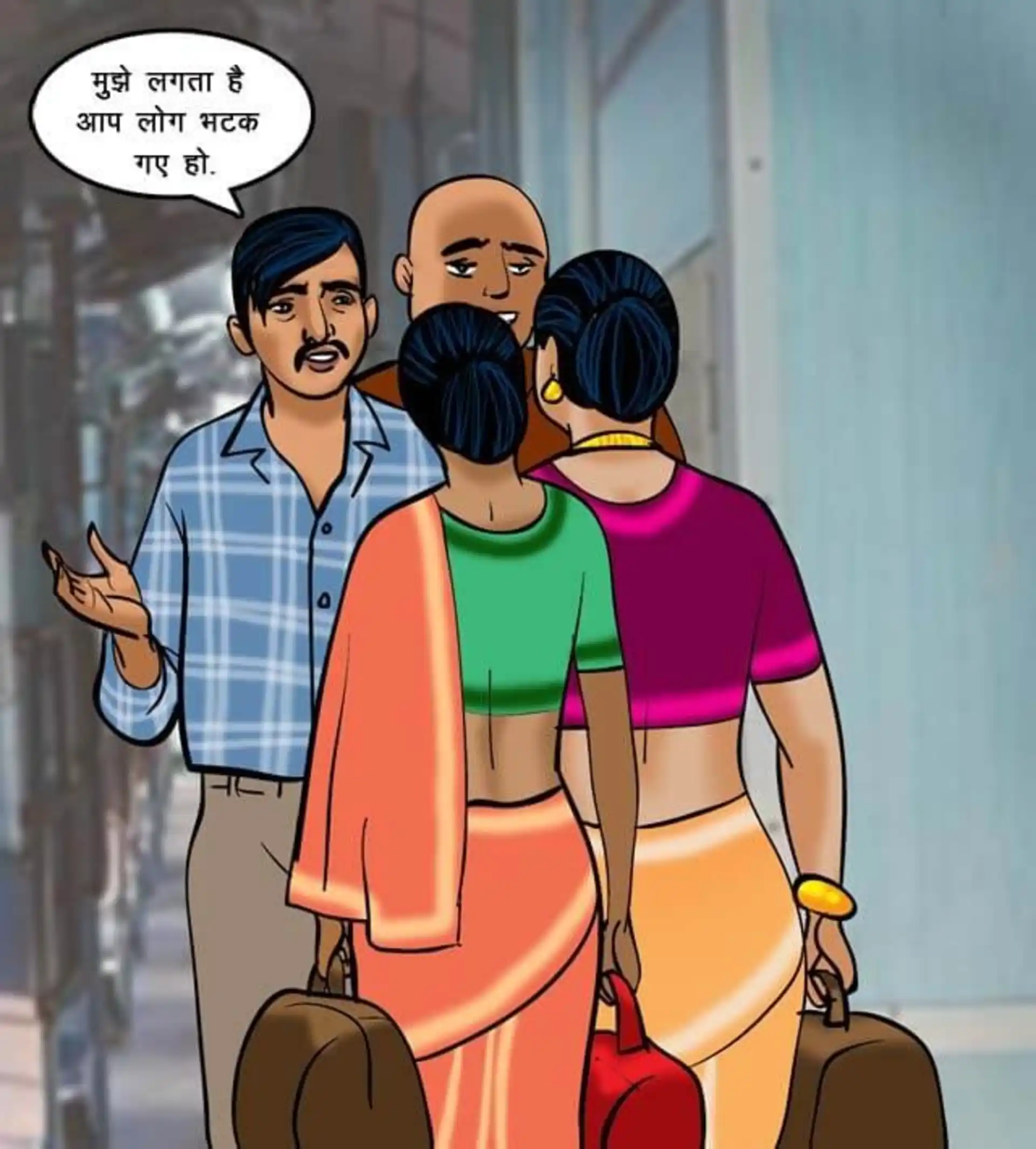 HOT Velamma 5 . Velamma - Hindi - Chapter 68 - ट्रेन में चुदाई page 9