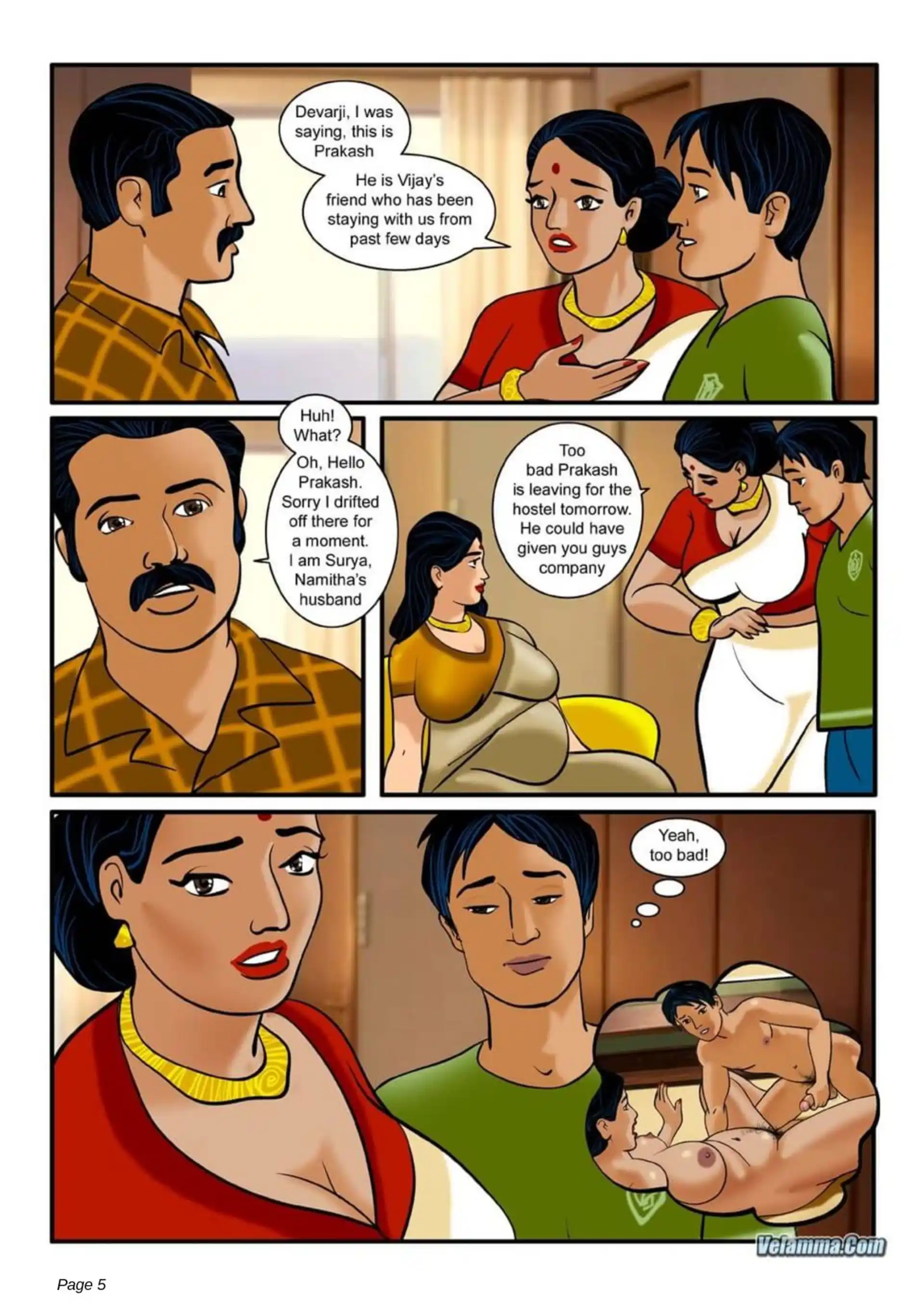 HOT Velamma Velamma - Chapter 3 - How Far Would You Go For Your Family page 5