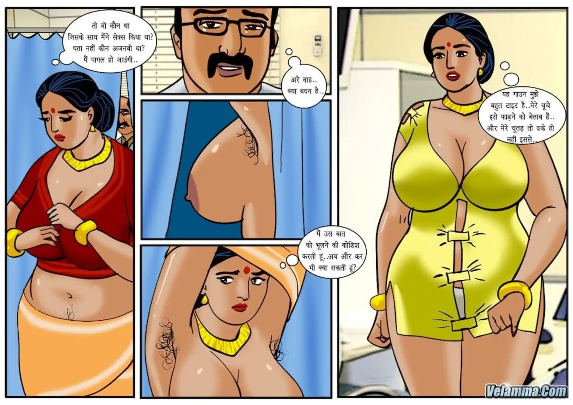 HOT Velamma 5 . Velamma - Hindi - Chapter 44 - असली डॉक्टर अब आपको देखेंगे page 5