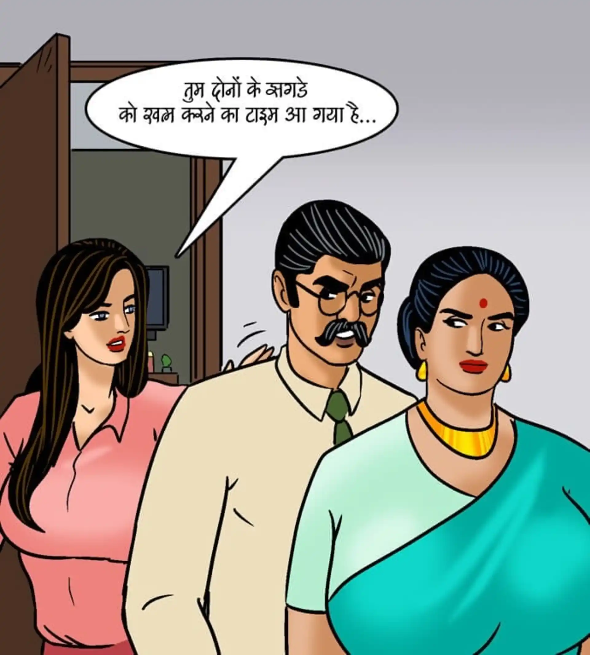 HOT Velamma 5 . Velamma - Hindi - Chapter 99 - झगड़े कि सुलह page 8