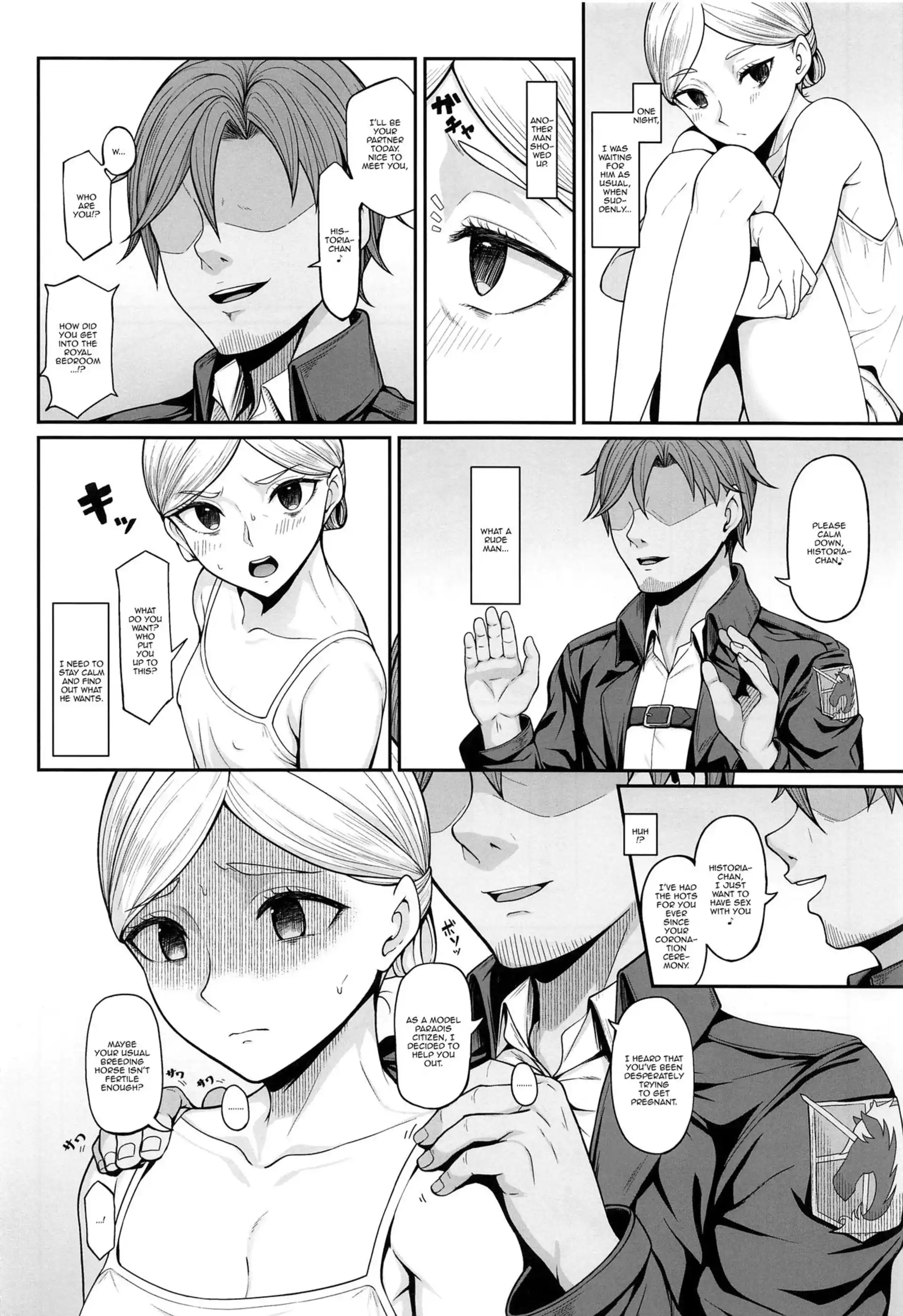 If Historia Gives Into The Pleasure She’ll Become A Pregnant Bellied Queen If Historia Gives Into The Pleasure She'll Become A Pregnant Bellied Queen - Chapter 1 (Attack on Titan) page 4