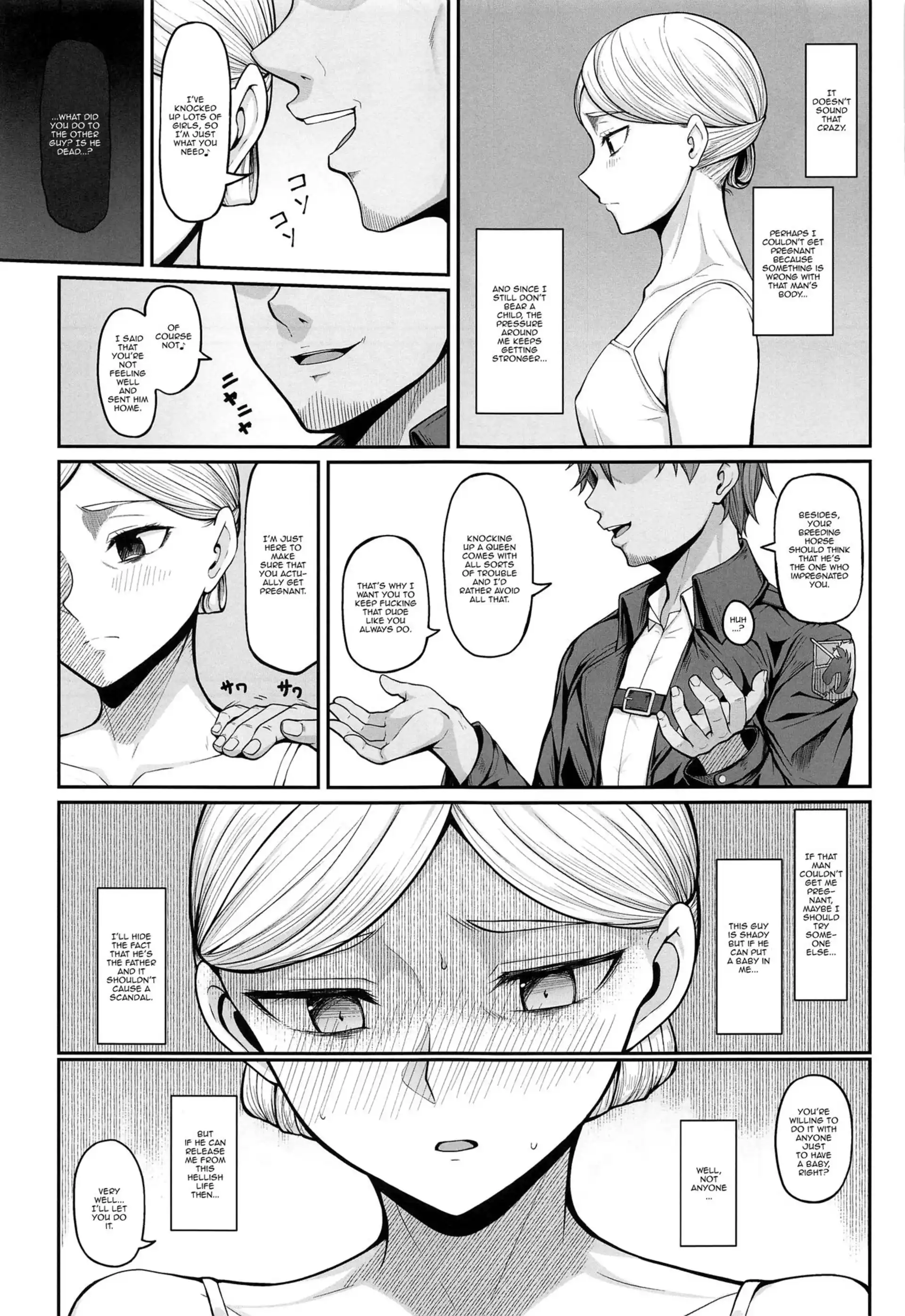 If Historia Gives Into The Pleasure She’ll Become A Pregnant Bellied Queen If Historia Gives Into The Pleasure She'll Become A Pregnant Bellied Queen - Chapter 1 (Attack on Titan) page 5