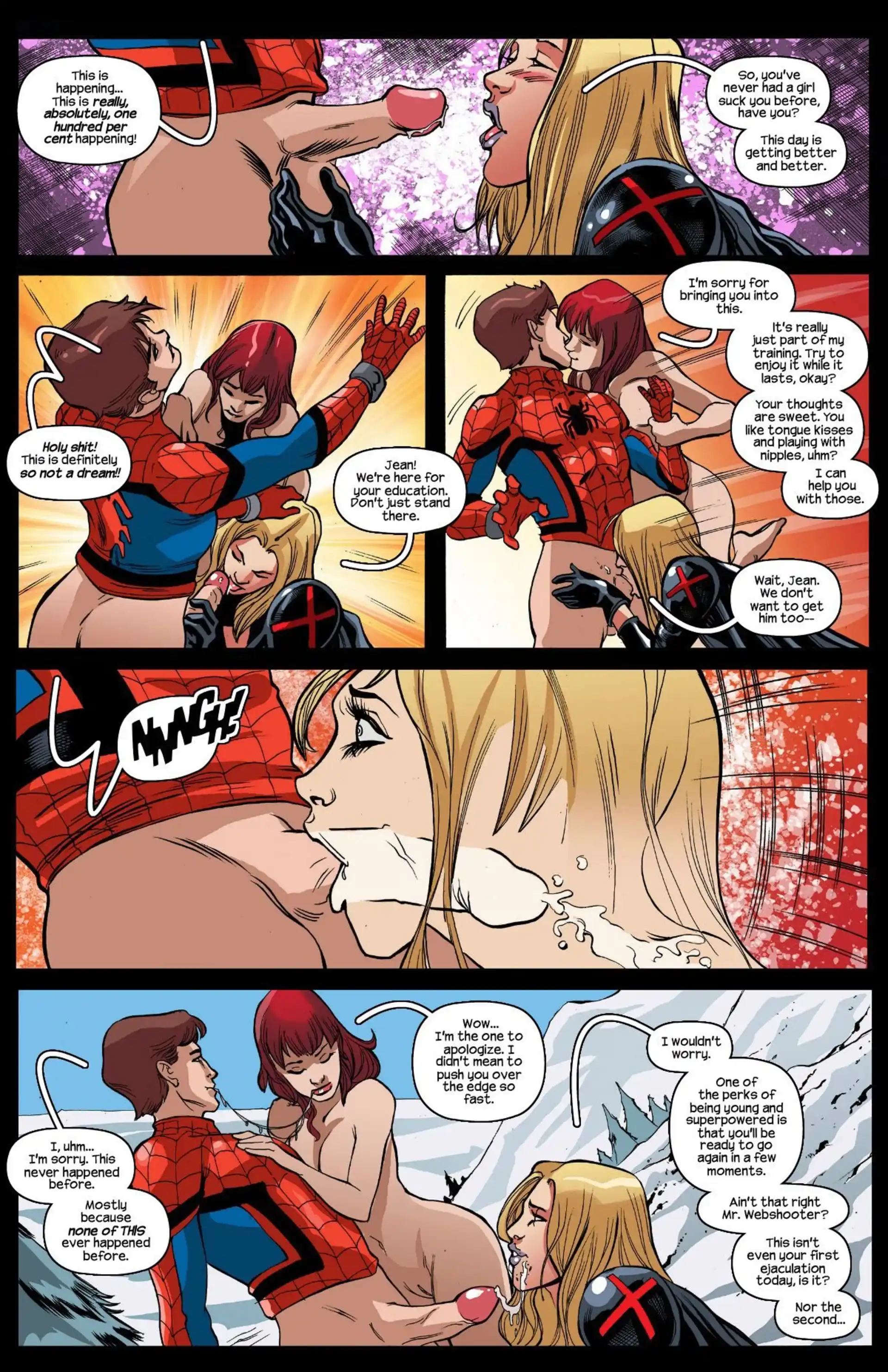 Psycho Nymphos Psycho Nymphos - Chapter 1 (X-Men , Spider-Man) page 8